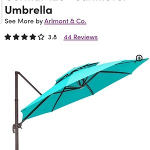 Arlmont & Co Germar 120" Cantilever Patio Umbrella